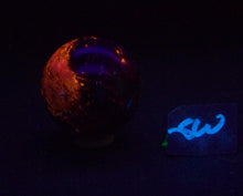 Load image into Gallery viewer, Fluorescent Calcite with Svabite 50mm Sphere for UV Collection 6201