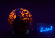 Load image into Gallery viewer, Fluorescent Mont St Hilaire Hackmanite 35mm Sphere for Collection or UV Study 6519