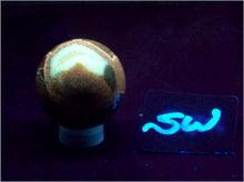 Load image into Gallery viewer, Fluorescent Septarian Nodule Piece 32mm Sphere for UV Collection or Study 6565