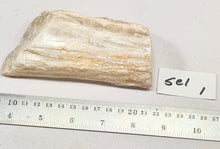 Load image into Gallery viewer, Selenite Cab Rough or Mineral Specimen or Metaphysical Healing Stone Sel1