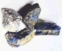 Load image into Gallery viewer, Lapis Cab Cutting Rough or 4 Specimens Metaphysical or Healing Stones Lapis2