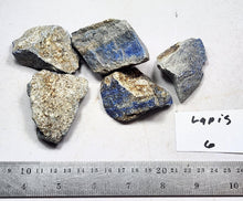 Load image into Gallery viewer, Lapis Lazuli 5 Specimens or Cutting Rough Metaphysical Healing Stones Lapis6