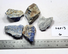 Load image into Gallery viewer, Lapis Lazuli 5 Specimens or Cutting Rough Metaphysical Healing Stones Lapis6