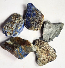 Load image into Gallery viewer, Lapis Lazuli 5 Specimens or Cutting Rough Metaphysical Healing Stones Lapis6