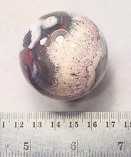 Load image into Gallery viewer, Rosetta Crazy Lace Agate 44mm interior Decor Sphere for Home or Office 6203