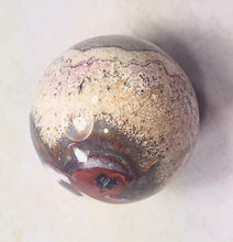 Load image into Gallery viewer, Rosetta Crazy Lace Agate 44mm interior Decor Sphere for Home or Office 6203