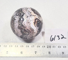 Load image into Gallery viewer, Amethyst Lace with Plume Fluorite 57mm Home Interior Decor Sphere or Gift 6132