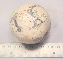 Load image into Gallery viewer, Fluorescent Chalcedony and Magnesite 70mm Sphere for UV Collection 6210