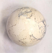 Load image into Gallery viewer, Fluorescent Chalcedony and Magnesite 70mm Sphere for UV Collection 6210