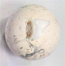 Load image into Gallery viewer, Fluorescent Chalcedony and Magnesite 70mm Sphere for UV Collection 6210