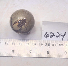 Load image into Gallery viewer, Fluorescent Septarian Nodule 35mm Sphere for UV Collection 6224