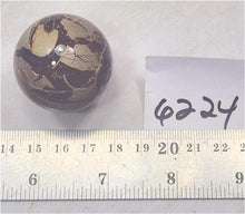 Load image into Gallery viewer, Fluorescent Septarian Nodule 35mm Sphere for UV Collection 6224