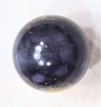 Load image into Gallery viewer, Purple Indonesian Agate 35mm Home Decor Stone Sphere Great Christmas Gift 6262