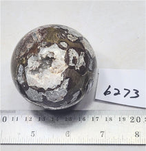 Load image into Gallery viewer, Mushroom Jasper w Crystalline Vugs 60mm Decor Sphere for Home or Office 6273