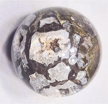 Load image into Gallery viewer, Mushroom Jasper w Crystalline Vugs 60mm Decor Sphere for Home or Office 6273