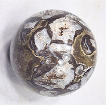 Load image into Gallery viewer, Mushroom Jasper w Crystalline Vugs 60mm Decor Sphere for Home or Office 6273