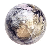 Load image into Gallery viewer, Lepidolite Kunzite Tourmaline w Pink Feldspar 86mm Sphere Home or Office 6279A