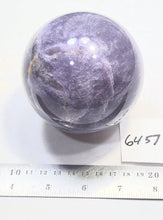 Load image into Gallery viewer, Purple Lepidolite 89mm Interior Decor Sphere for Home or Office 6457