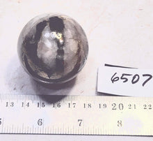 Load image into Gallery viewer, Pyrite in Quartz 44mm Interior Decor Sphere for Home or Office Interiors - Healing Stone 6507