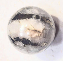 Load image into Gallery viewer, Pyrite in Quartz 44mm Interior Decor Sphere for Home or Office Interiors - Healing Stone 6507