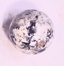 Load image into Gallery viewer, Fluorescent Mont St Hilaire Hackmanite 35mm Sphere for Collection or UV Study 6519