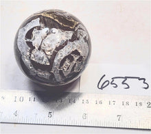 Load image into Gallery viewer, Mushroom Jasper w Crystal Vugs 57mm Classic Decor Sphere - Table Sculpture 6553