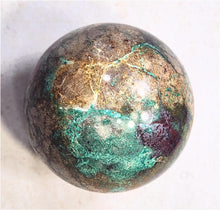 Load image into Gallery viewer, Native Copper/Cuprite/Malachite in Matrix/67mm Sphere/Home/Office/Artwork 6635
