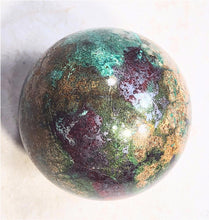 Load image into Gallery viewer, Native Copper/Cuprite/Malachite in Matrix/67mm Sphere/Home/Office/Artwork 6635