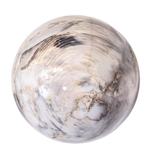 Load image into Gallery viewer, Fluorescent Petrified Wood w Crystal Vugs 89mm Sphere for UV Collection 6552