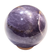 Load image into Gallery viewer, Purple Lepidolite 89mm Interior Decor Sphere for Home or Office 6457