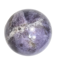 Load image into Gallery viewer, Purple Lepidolite 60mm Sphere – Calming Stone - Interior Decor - Healing 6419