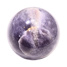 Load image into Gallery viewer, Purple Lepidolite 89mm Interior Decor Sphere for Home or Office 6457