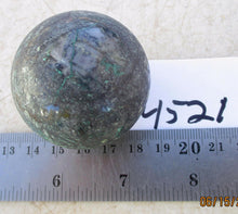 Load image into Gallery viewer, Malachite Cuprite & Quartz in Specular Hematite 44mm Sphere 4521