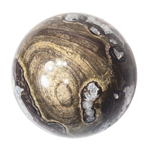 Load image into Gallery viewer, Mushroom Jasper w Crystal Vugs 57mm Classic Decor Sphere - Table Sculpture 6553