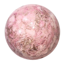 Load image into Gallery viewer, Pink Rose Stone 64mm - 2-1/2" - Decor Sphere - Pyroxmangite - AKA Manganolite