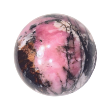 Load image into Gallery viewer, Rhodonite 41mm Decor Sphere -Interior Home or Office - Metaphysical/Healing 6509