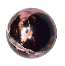 Load image into Gallery viewer, Rhodonite 41mm Decor Sphere -Interior Home or Office - Metaphysical/Healing 6509