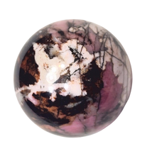 Load image into Gallery viewer, Rhodonite 41mm Decor Sphere -Interior Home or Office - Metaphysical/Healing 6509