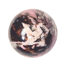 Load image into Gallery viewer, Rhodonite 41mm Decor Sphere -Interior Home or Office - Metaphysical/Healing 6509