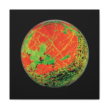 Load image into Gallery viewer, Endless Circle Sterling Hill Fluorescent Sphere Canvas Print