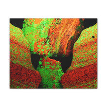 Load image into Gallery viewer, 20" x 16" Sterling Hill New Jersey Fluorescent Willemite and Calcitre Rough Canvas Print