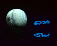 Load image into Gallery viewer, Fluorescent Montana Orange Calcite 35mm Sphere for Collection Decor or Gft 5230
