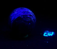 Load image into Gallery viewer, Amethyst Lace w Fluorite Galena & Druse Vugs 60mm Sphere Office Home Decor 5269