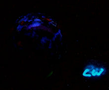 Load image into Gallery viewer, Fluorescent Calcite Fluorite Big Horn AZ 70mm Sphere for Collection or Gift 5292