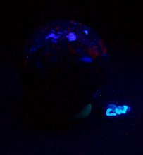 Load image into Gallery viewer, Fluorescent Calcite and Fluorite AZ Large 86mm Sphere for Collection 5372