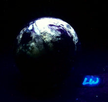 Load image into Gallery viewer, Fluorescent AZ Calcite and Hyalite 86mm Large Sphere for Collection or Gift 5384