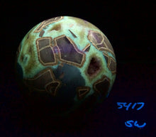 Load image into Gallery viewer, Fluorescent Septarian Nodule Large 114mm Sphere for Home or Office Decor 5417