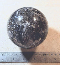 Load image into Gallery viewer, Amethyst Sage Agate Large 95mm Sphere for Home Decor or Unique Gift 5217