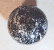 Load image into Gallery viewer, Amethyst Sage Agate Large 95mm Sphere for Home Decor or Unique Gift 5217