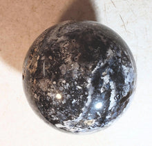 Load image into Gallery viewer, Amethyst Sage Agate Large 95mm Sphere for Home Decor or Unique Gift 5217